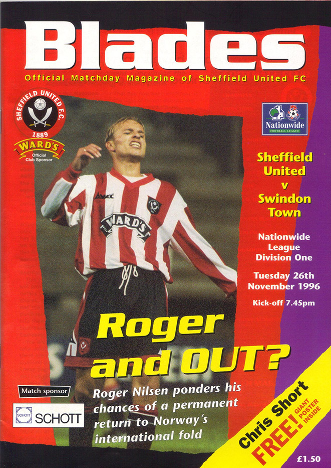<b>Tuesday, November 26, 1996</b><br />vs. Sheffield United (Away)